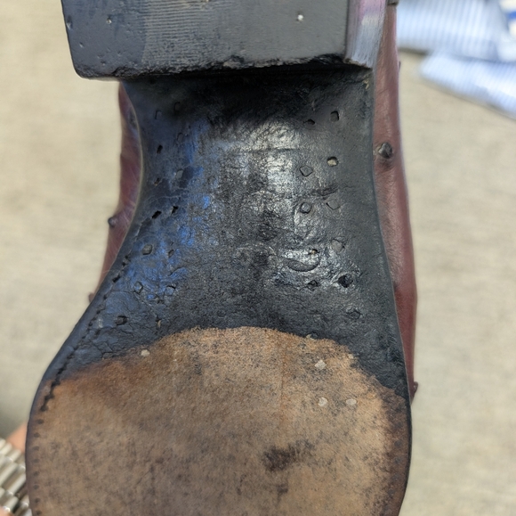 NOCONA Oxblood and Black Western Boots - Picture 12 of 14